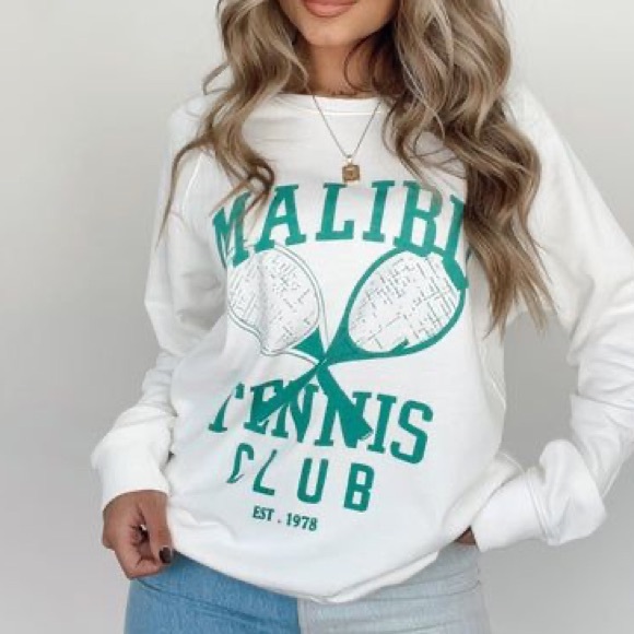 Malibu Tennis Club crewneck sweatshirt from buckle Blue B - Picture 8 of 8